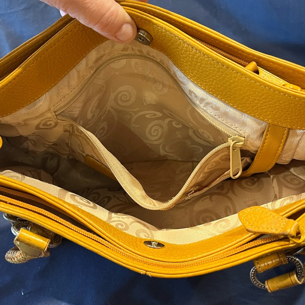 Gorgeous Vintage Brighton Pebbled Leather Handbag - Picture 10 of 13